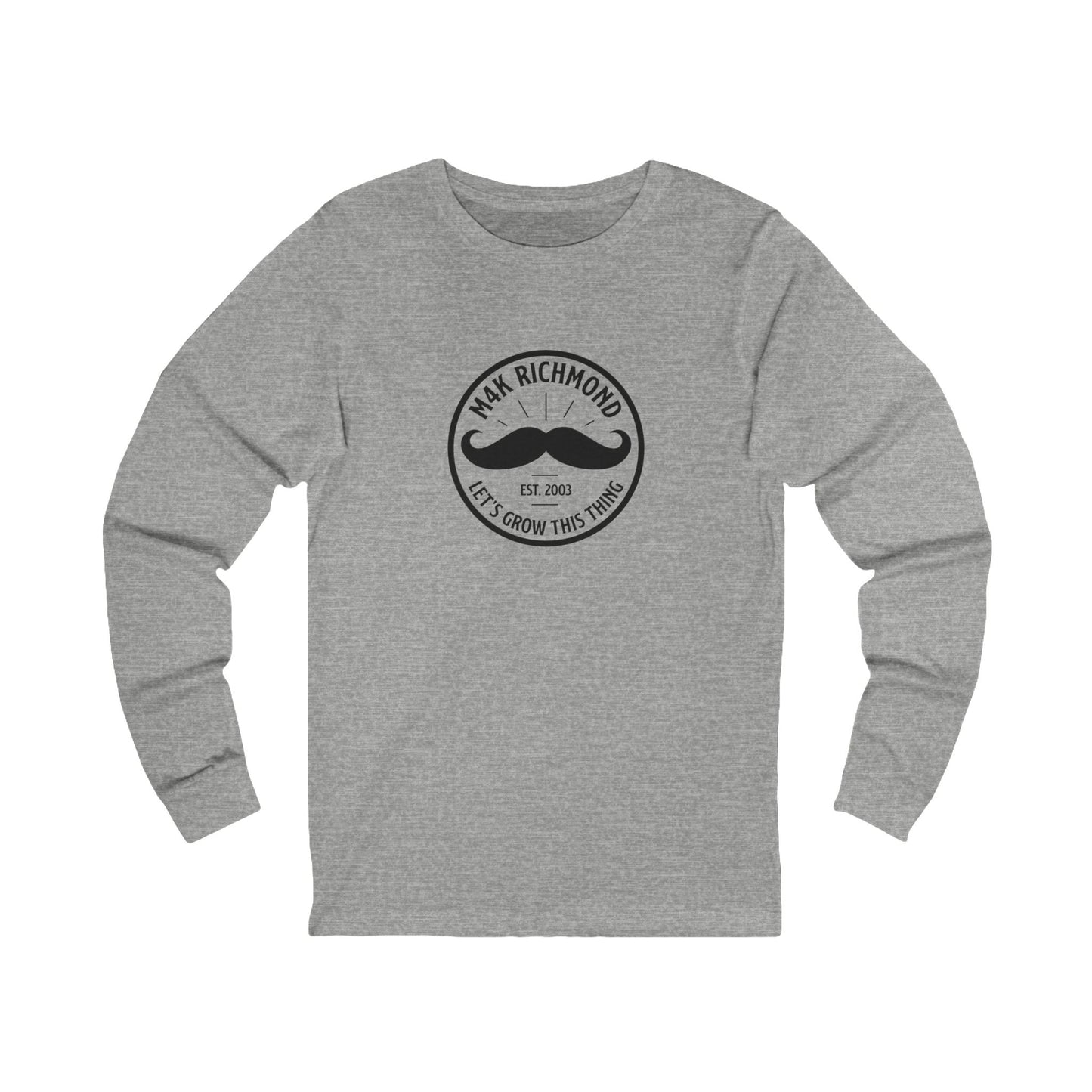 M4K Richmond Logo, Long Sleeve Tee -  Unisex Ringspun Cotton