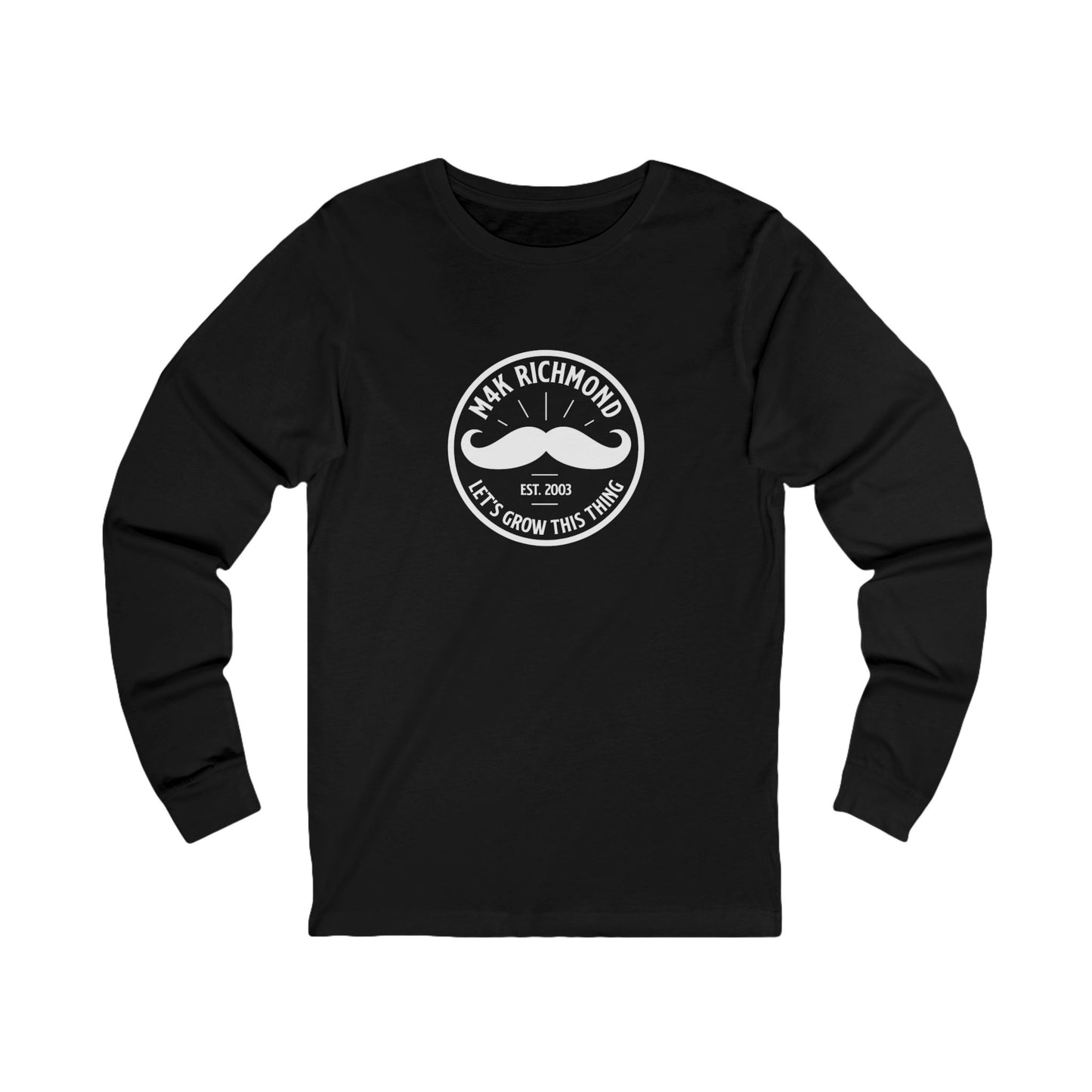 M4K Richmond Logo, Long Sleeve Tee -  Unisex Ringspun Cotton