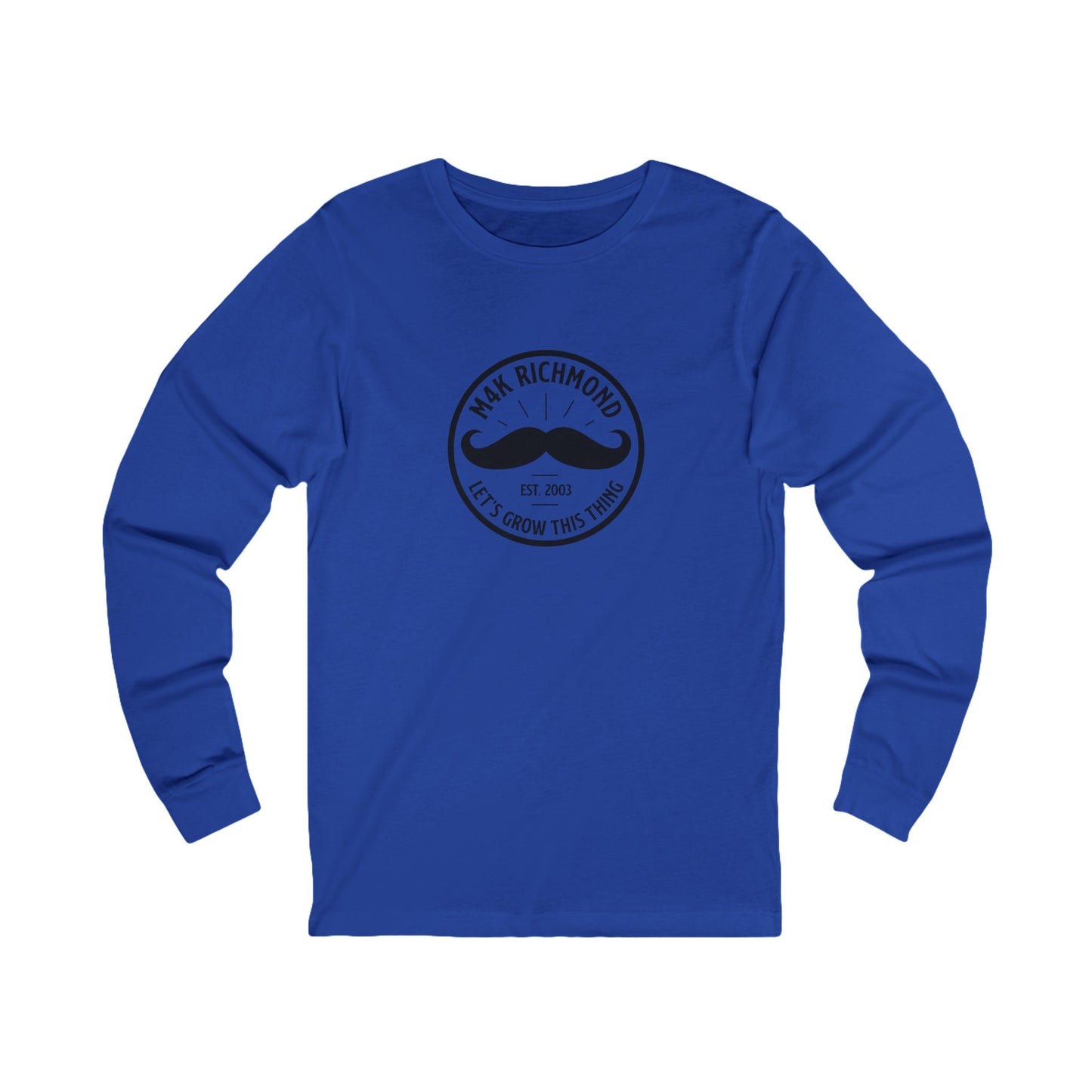 M4K Richmond Logo, Long Sleeve Tee -  Unisex Ringspun Cotton