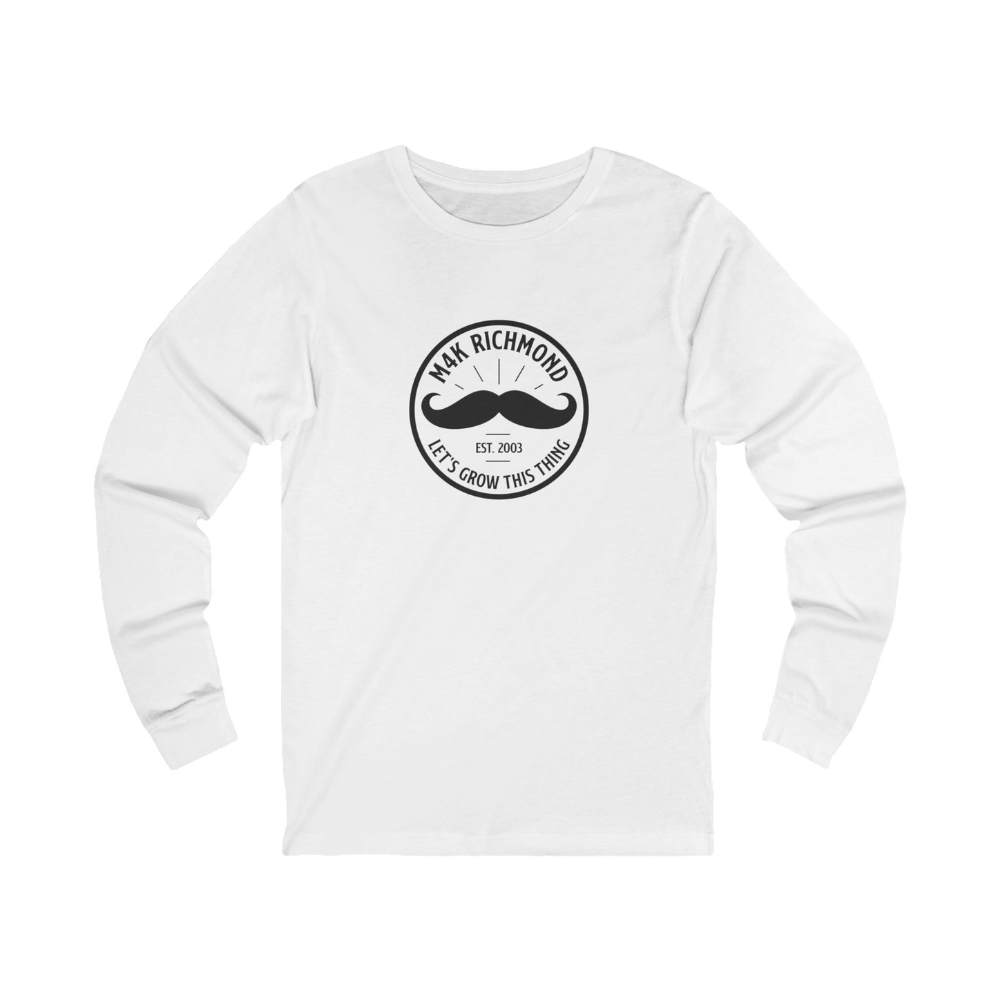 M4K Richmond Logo, Long Sleeve Tee -  Unisex Ringspun Cotton